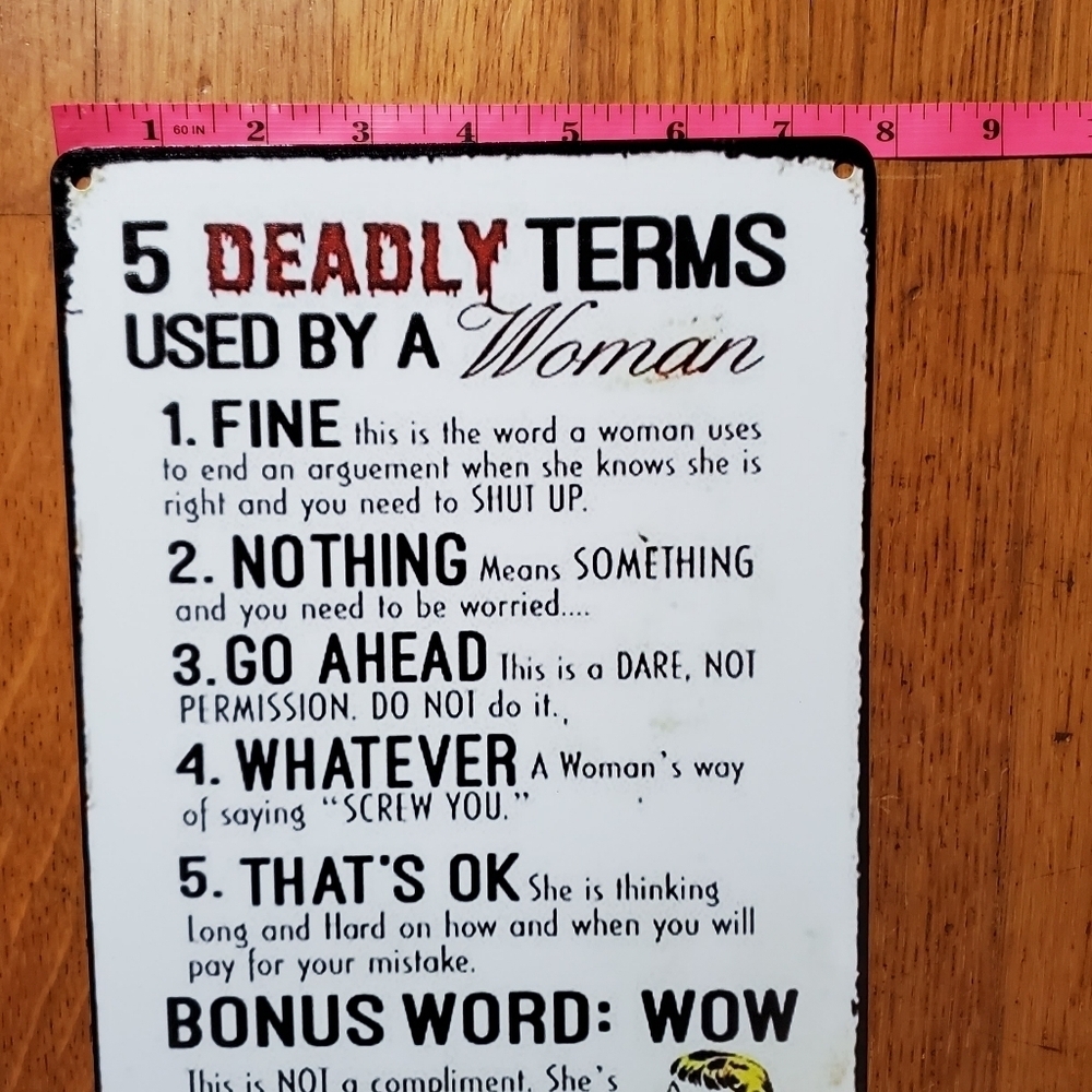 Vintage Style Wall Sign For Women - Picture 5 of 7